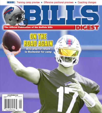 Bills Digest August 28, 2022 Issue Cover