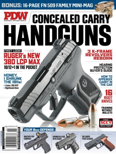 Personal Defense World October 01, 2021 Issue Cover
