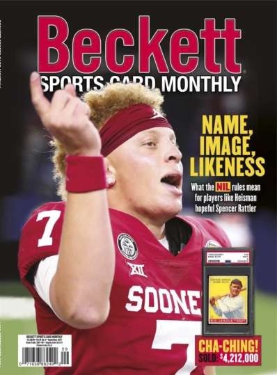 Beckett Sports Card Monthly September 01, 2021 Issue Cover