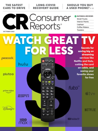 Consumer Reports October 01, 2022 Issue Cover