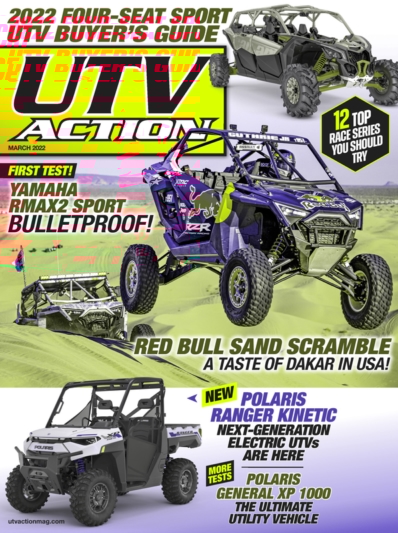 UTV Action March 01, 2022 Issue Cover