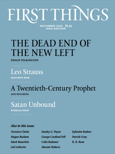 First Things December 01, 2022 Issue Cover