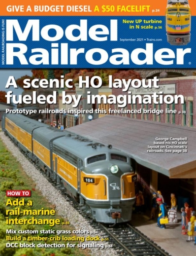 Model Railroader September 01, 2021 Issue Cover