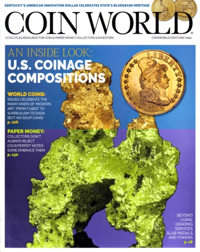 Coin World Monthly May 01, 2022 Issue Cover