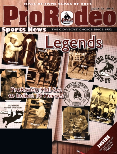 Pro Rodeo Sports News July 31, 2015 Issue Cover