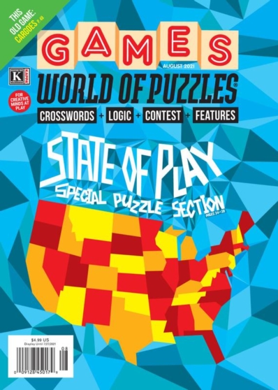 Games World of Puzzles August 01, 2021 Issue Cover