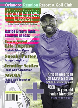 African Amercian Golfer's Digest September 01, 2021 Issue Cover