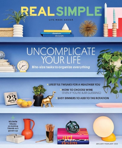 Real Simple January 01, 2023 Issue Cover