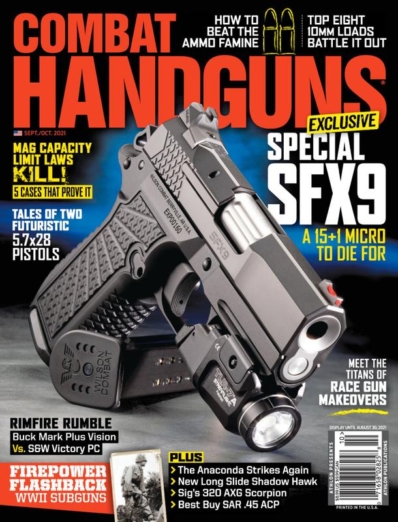 Combat Handguns September 01, 2021 Issue Cover