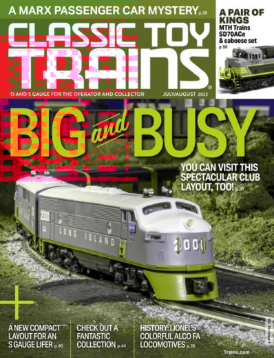 Classic Toy Trains July 01, 2022 Issue Cover