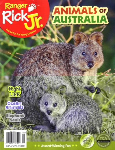 Ranger Rick Jr. September 01, 2021 Issue Cover