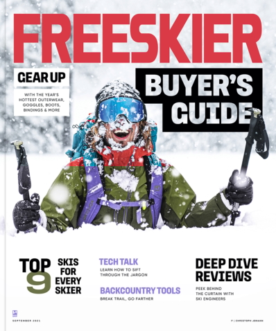 Freeskier September 01, 2021 Issue Cover