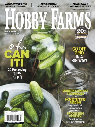 Hobby Farms September 01, 2021 Issue Cover