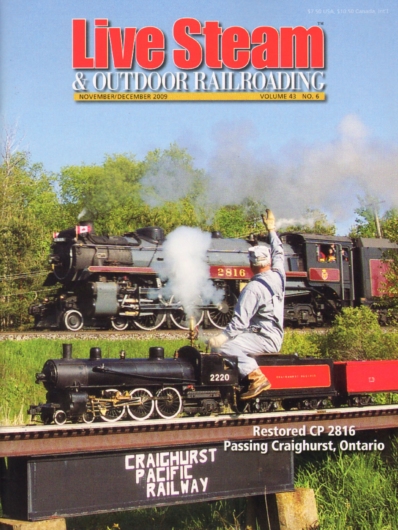 Live Steam & Railroading November 01, 2009 Issue Cover