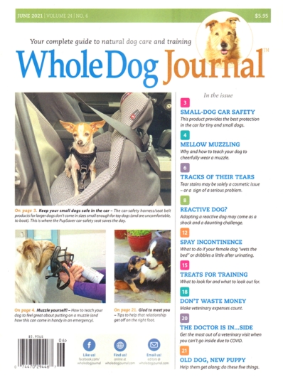 Whole Dog Journal June 01, 2021 Issue Cover