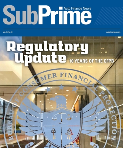 Subprime Auto Finance News October 01, 2021 Issue Cover