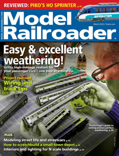 Model Railroader March 01, 2022 Issue Cover