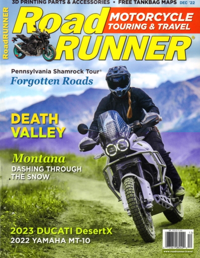 Road RUNNER Motorcycle & Touring December 01, 2022 Issue Cover