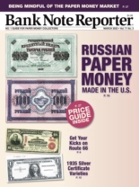 Bank Note Reporter March 01, 2022 Issue Cover