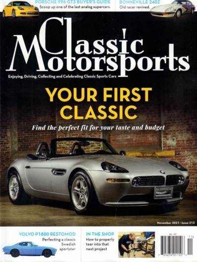 Classic Motorsports November 01, 2021 Issue Cover