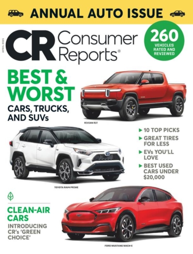 Consumer Reports | 4/1/2021 Cover