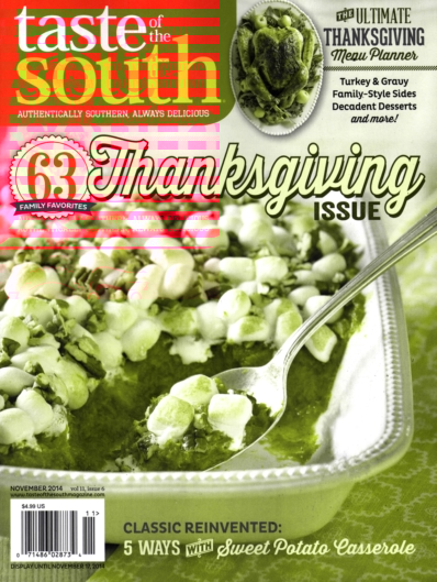 Taste of the South November 01, 2014 Issue Cover