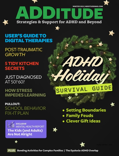 ADDitude December 01, 2022 Issue Cover