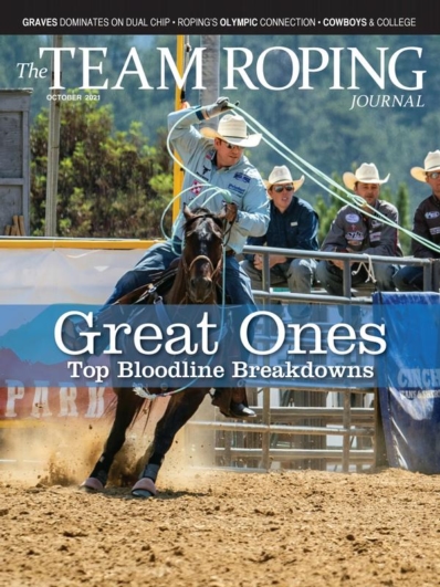 The Team Roping Journal October 01, 2021 Issue Cover