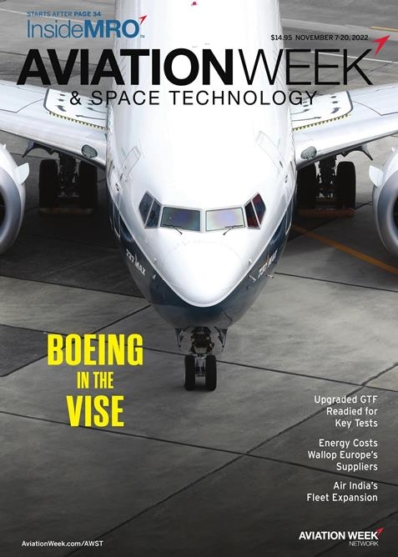 Aviation Week & Space Technology November 07, 2022 Issue Cover