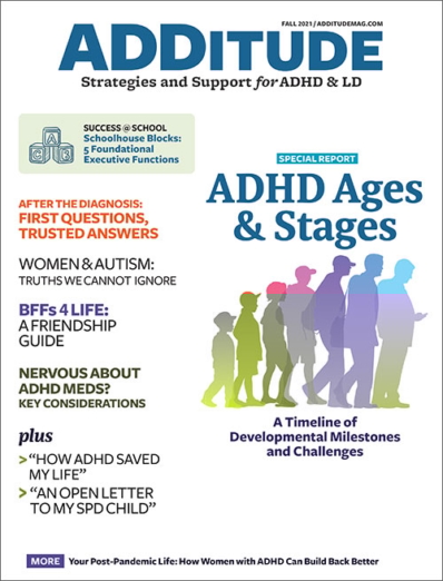 ADDitude September 01, 2021 Issue Cover