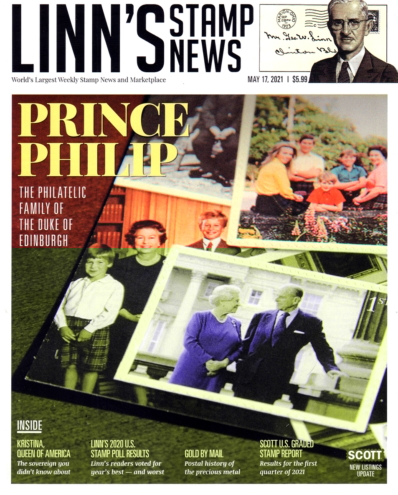 Linn's Stamp News Monthly June 17, 2021 Issue Cover