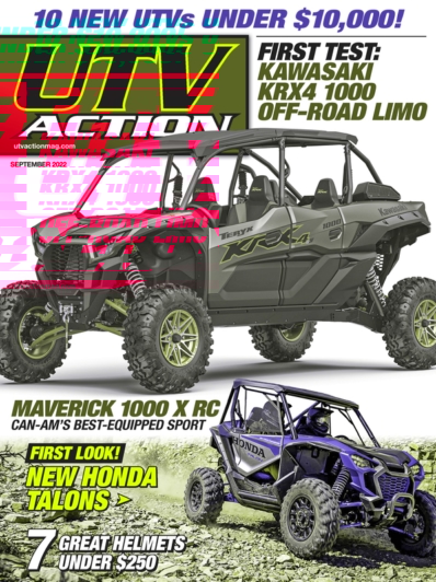 UTV Action September 01, 2022 Issue Cover