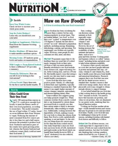 Environmental Nutrition January 01, 2021 Issue Cover