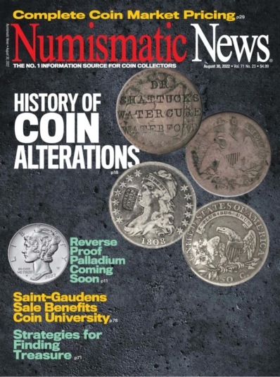 Numismatic News August 30, 2022 Issue Cover