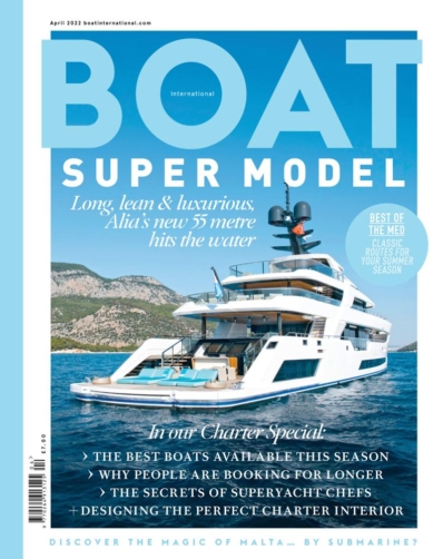 Boat International April 01, 2022 Issue Cover