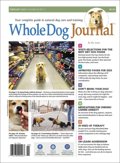 Whole Dog Journal February 01, 2023 Issue Cover