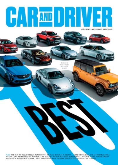 Car And Driver January 01, 2022 Issue Cover