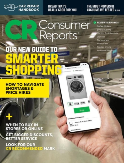 Consumer Reports October 01, 2021 Issue Cover
