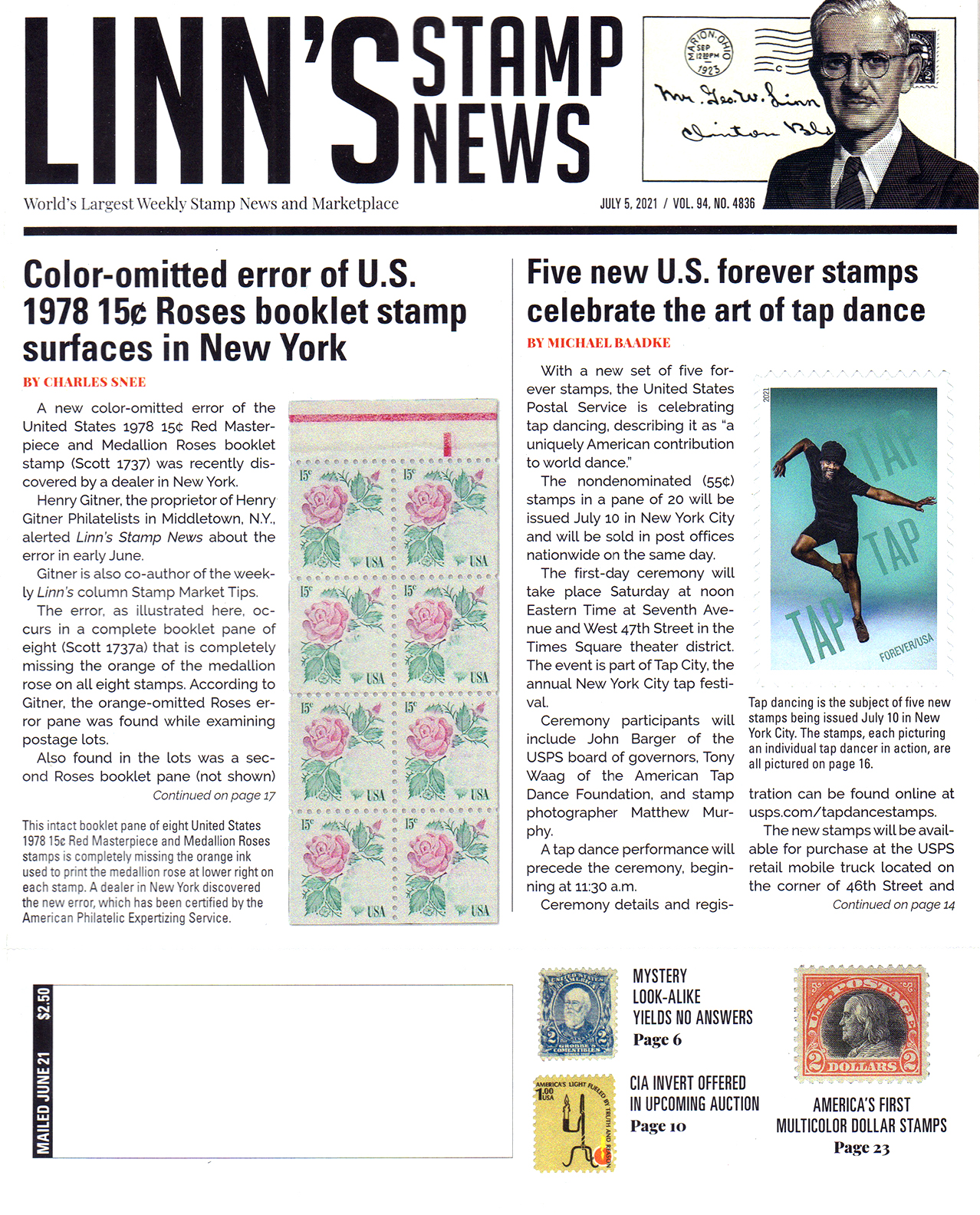 Linn's Stamp News Magazine Gift Subscription