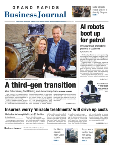 Grand Rapids Business Journal April 03, 2023 Issue Cover
