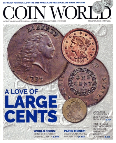 Coin World Monthly May 01, 2021 Issue Cover