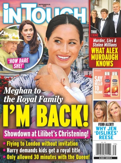 In Touch Weekly September 27, 2021 Issue Cover