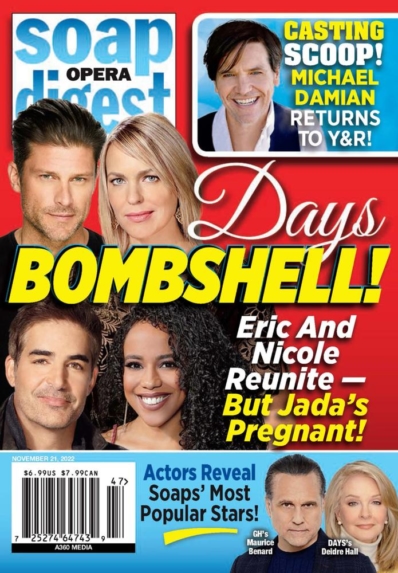 Soap Opera Digest November 21, 2022 Issue Cover