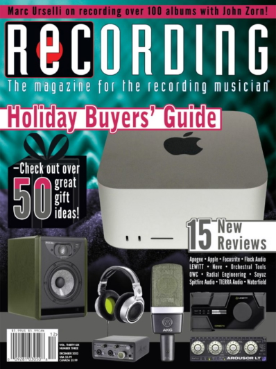 Recording Magazine December 01, 2022 Issue Cover