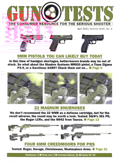 Gun Tests April 01, 2021 Issue Cover