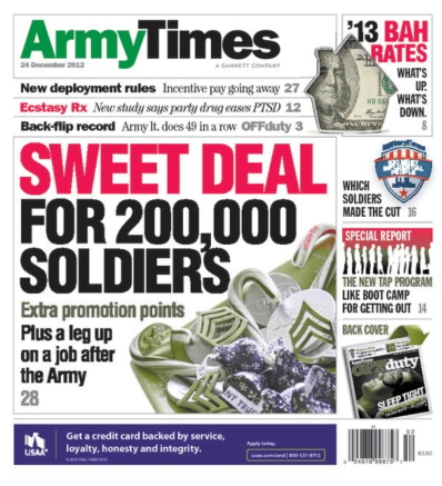 Army December 24, 2012 Issue Cover