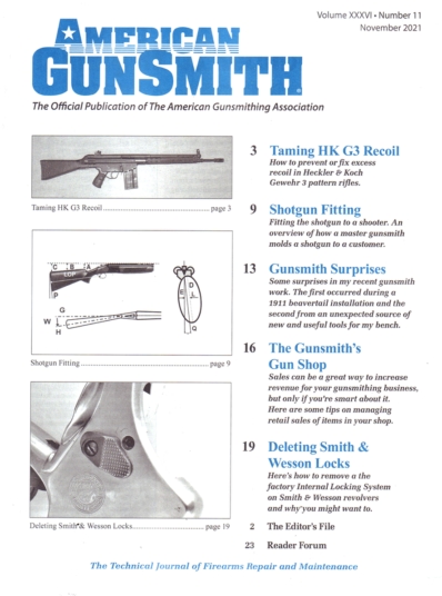 American Gunsmith November 01, 2021 Issue Cover
