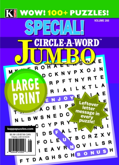 Special Circle A Word Jumbo February 01, 2026 Issue Cover