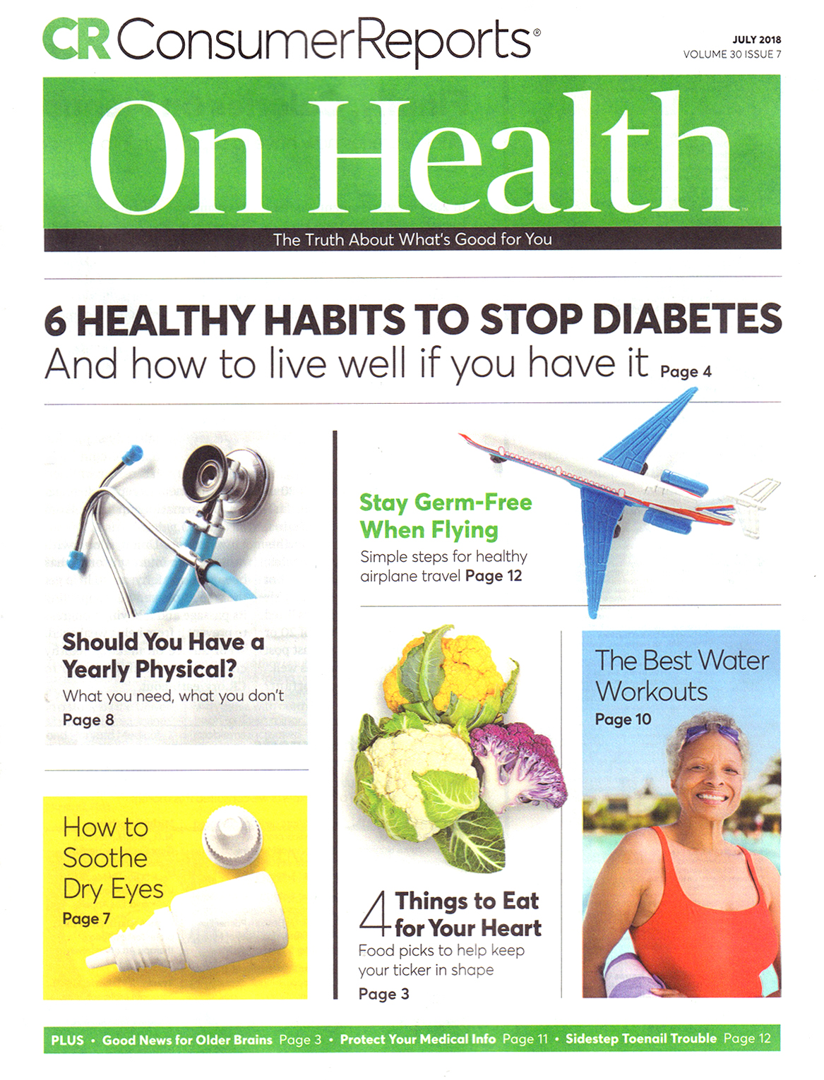 Consumer-Reports-On-Health July 01, 2018 Issue Cover