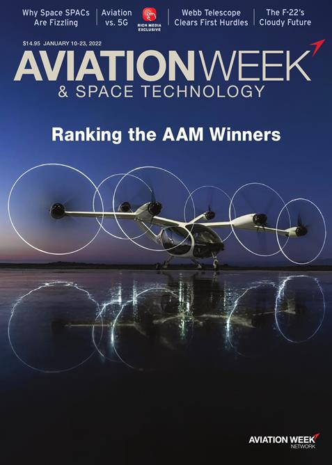 Aviation-Week-and-Space-Technology January 10, 2022 Issue Cover